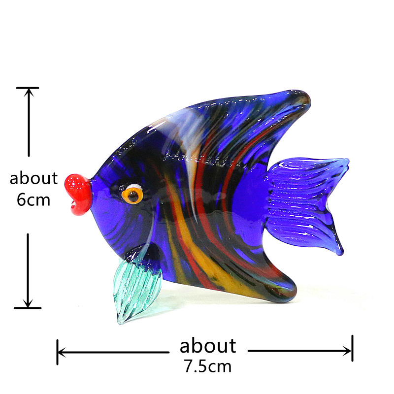 Murano Glass Sea Fish Mini Fig - Marine Aquarium Home ulasan dan harga