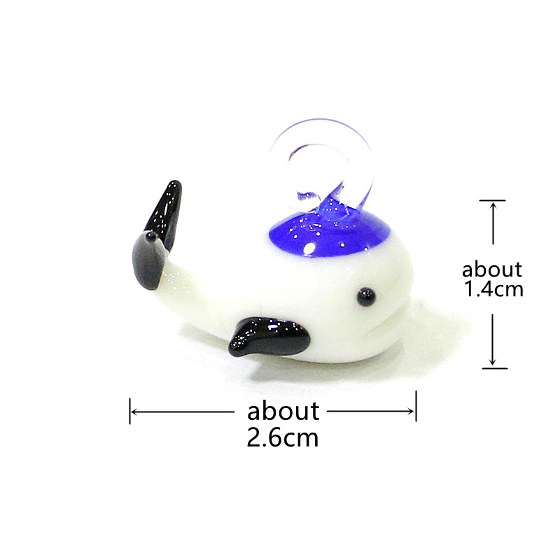 Mini Glass Whale Pendant Cute  - Marine Aquarium Japan ulasan dan harga