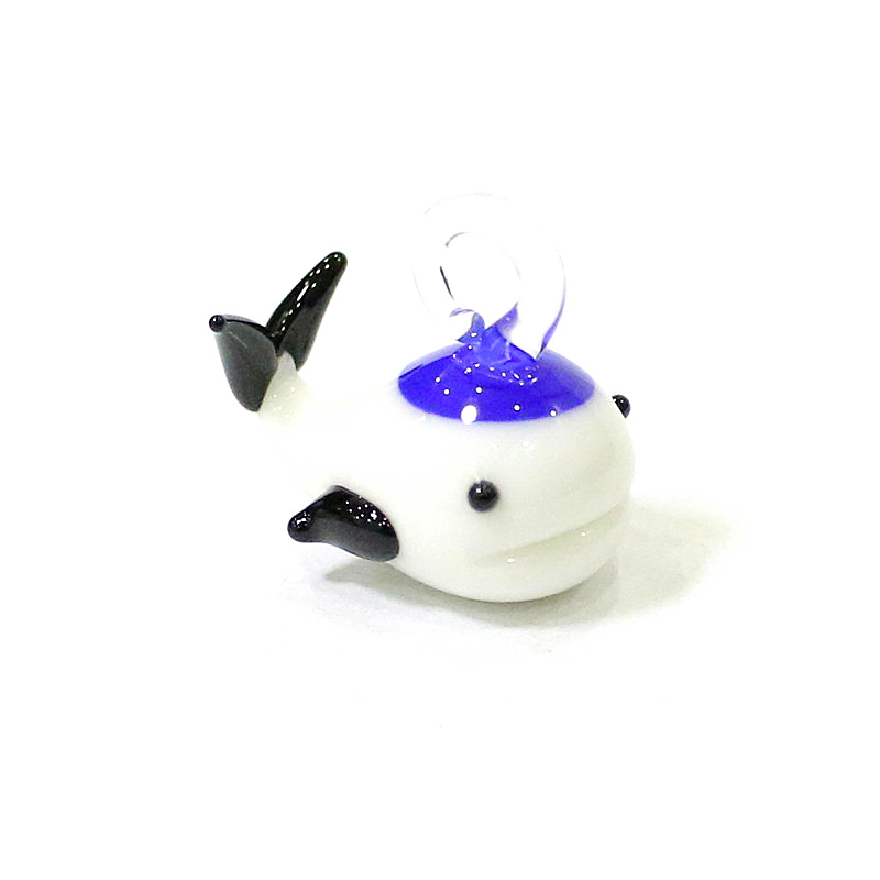 Mini Glass Whale Pendant Cute  - Marine Aquarium Japan ulasan dan harga