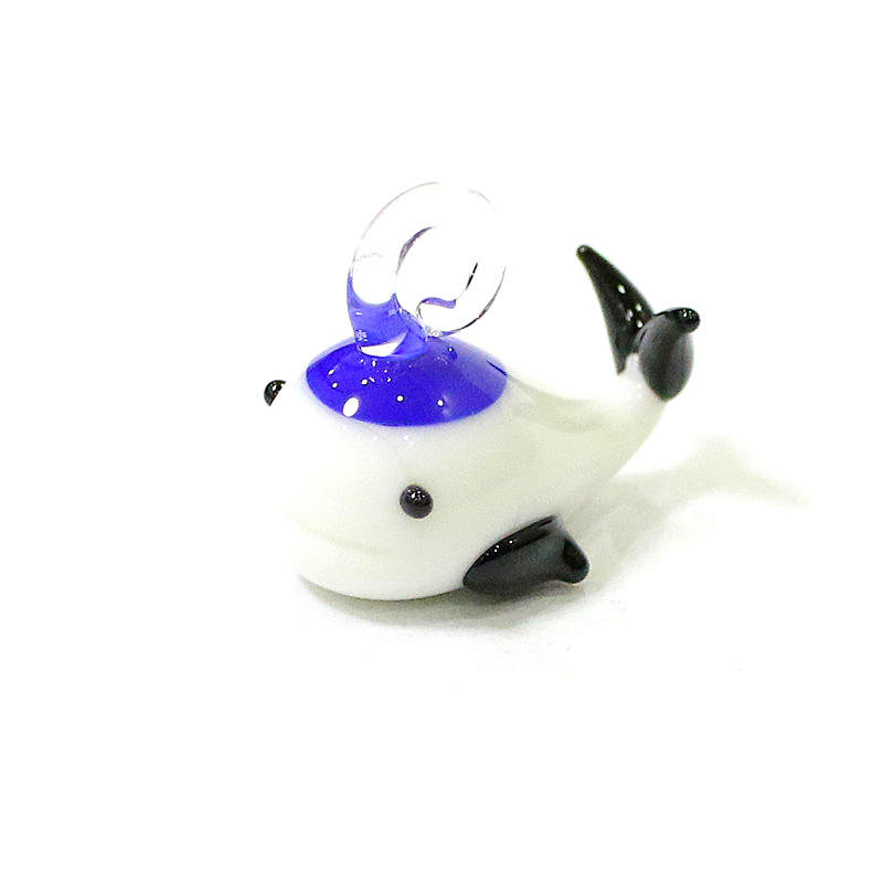Mini Glass Whale Pendant Cute  - Marine Aquarium Japan ulasan dan harga