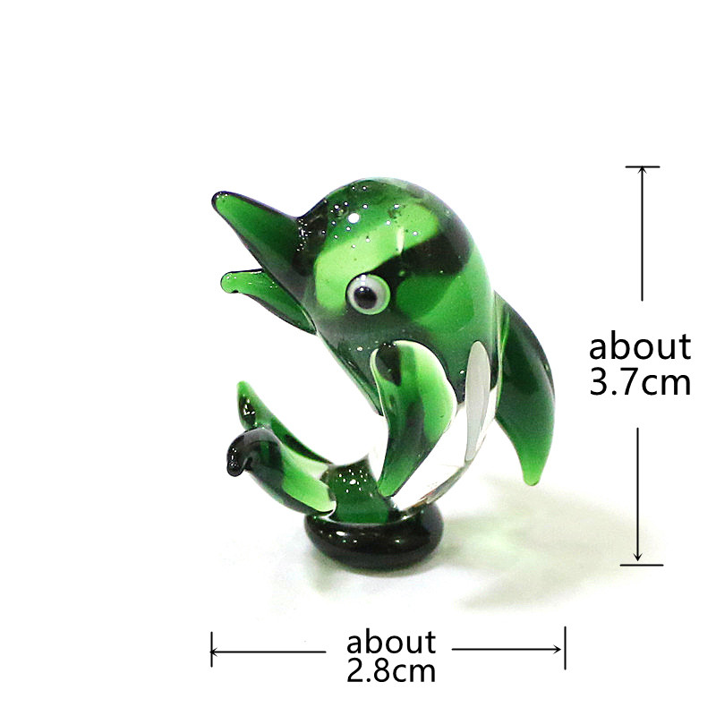 Handmade Mini Glass Dolphin Fi - Marine Aquarium Home ulasan dan harga