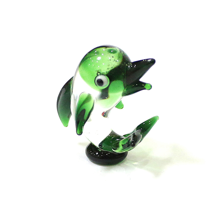 Handmade Mini Glass Dolphin Fi - Marine Aquarium Home ulasan dan harga