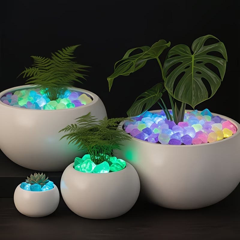 300PCS Luminous Pebble Set,0.9 - Marine Aquarium Kit ulasan dan harga