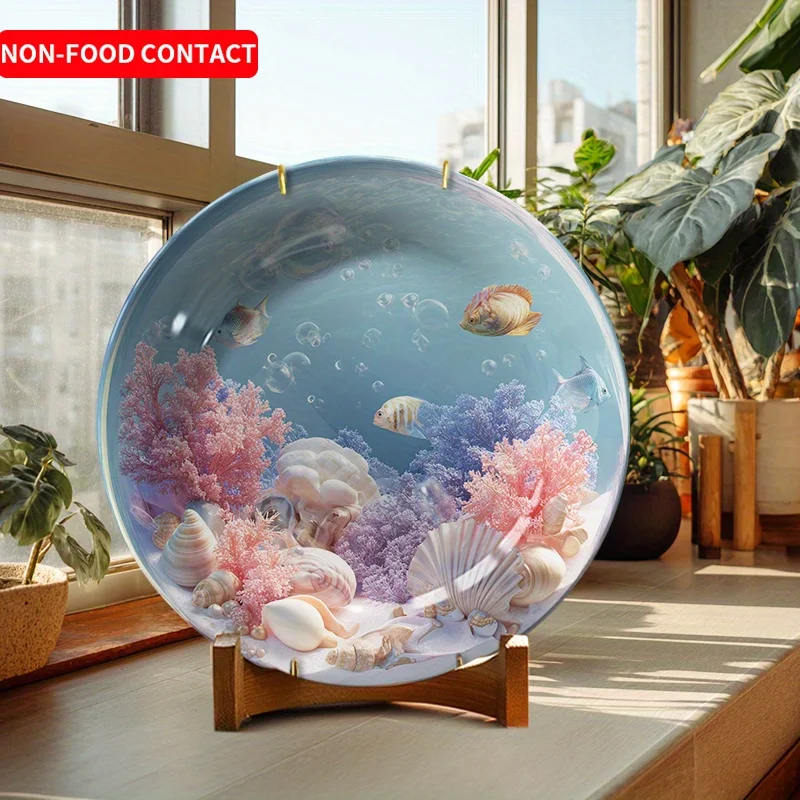 Ceramic Sea-Themed Aquarium Pl - Marine Aquarium Design ulasan dan harga