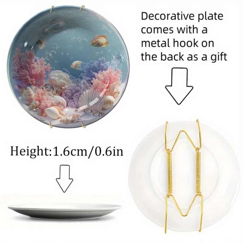 Ceramic Sea-Themed Aquarium Pl - Marine Aquarium Design ulasan dan harga