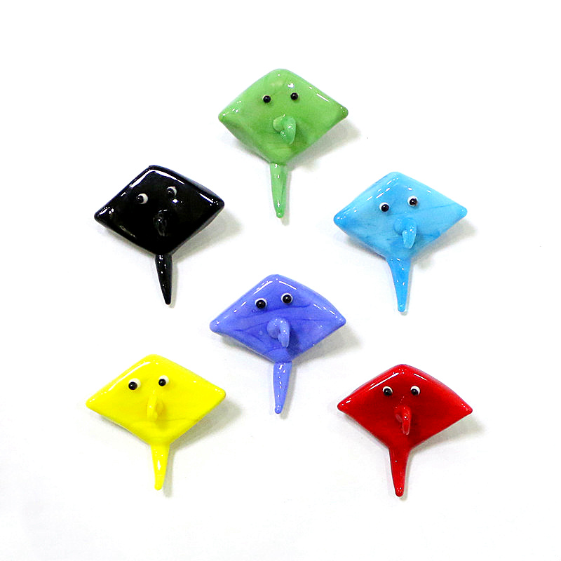 2pcs Mini Glass Manta Ray Pend - Marine Aquarium Japan ulasan dan harga