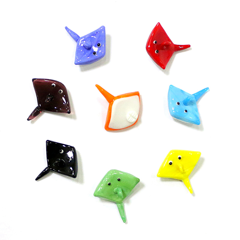 2pcs Mini Glass Manta Ray Pend - Marine Aquarium Japan ulasan dan harga