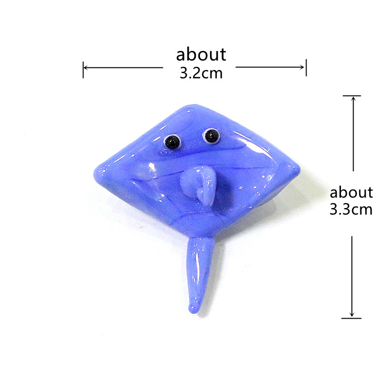 2pcs Mini Glass Manta Ray Pend - Marine Aquarium Japan ulasan dan harga
