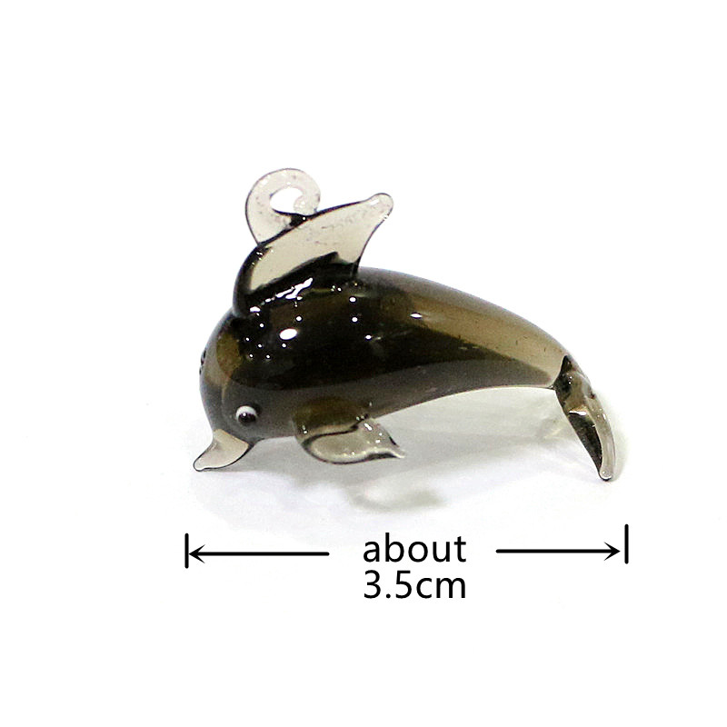 Cute Dolphin Charm Glass Penda - Marine Aquarium Design ulasan dan harga
