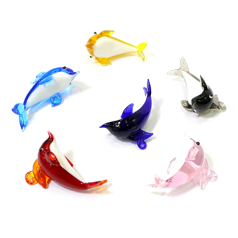 Cute Dolphin Charm Glass Penda - Marine Aquarium Design ulasan dan harga