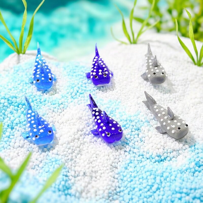 Miniature Glass Shark Figurine - Marine Aquarium Japan ulasan dan harga
