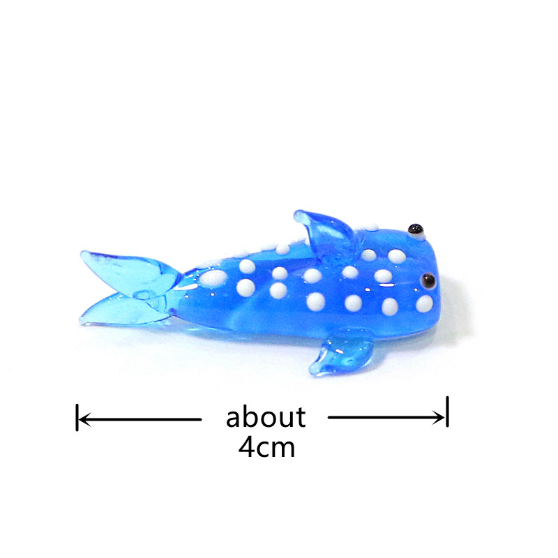 Miniature Glass Shark Figurine - Marine Aquarium Japan ulasan dan harga